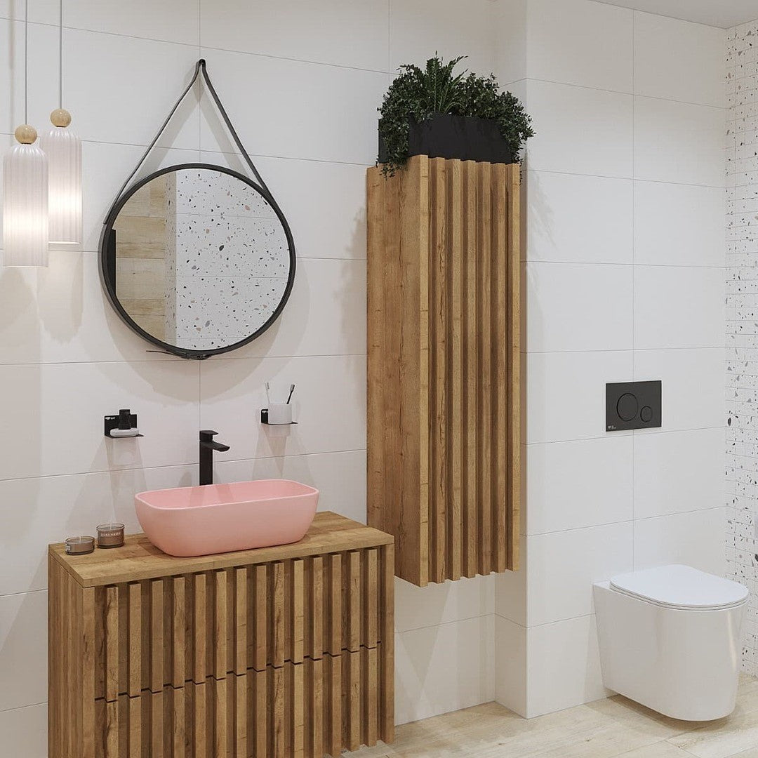 DELANO80ZDDE Naturel Delano 80 x 46 cm omarica za umivalnik