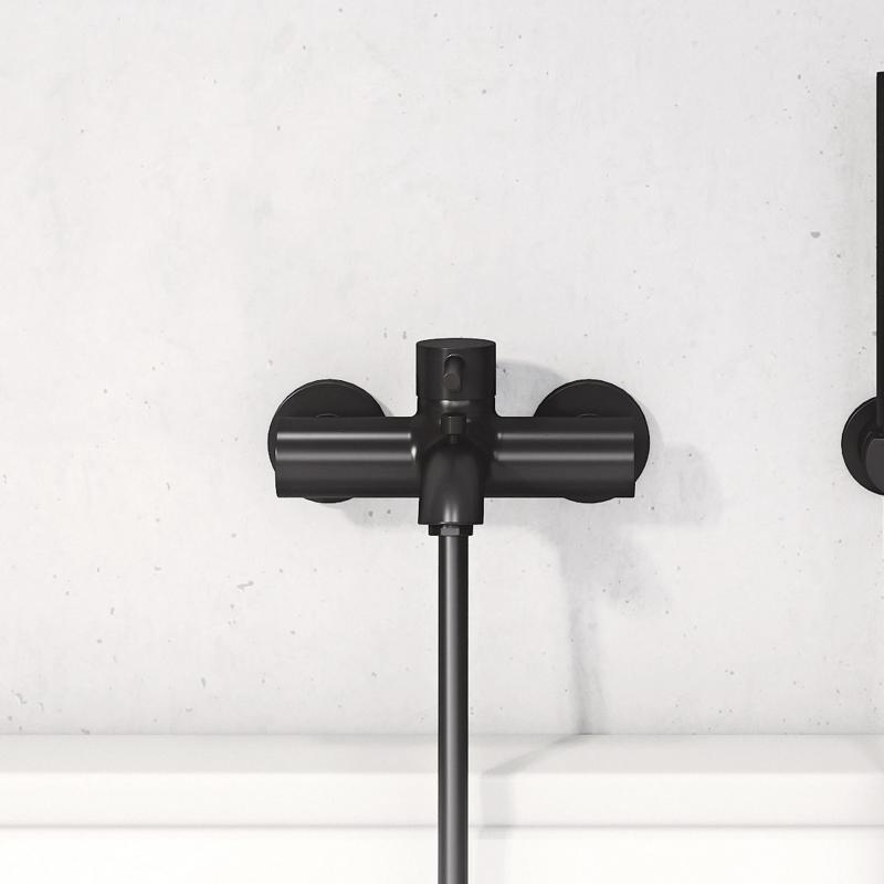 386913976 Kludi Bozz stenska armatura za kad črna