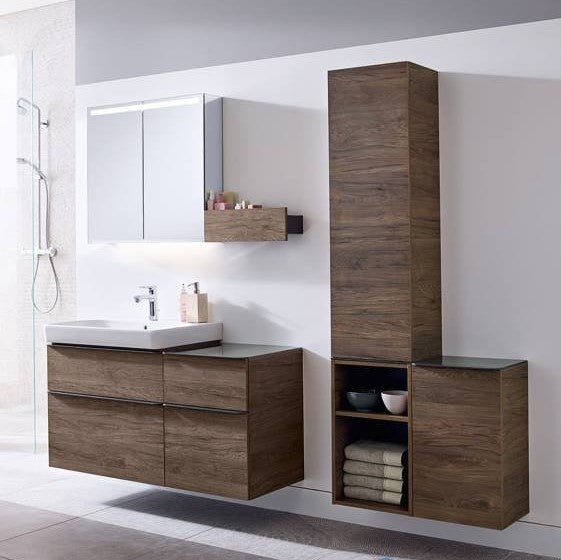 500.354.JR.1 Geberit Smyle Square 88 x 47 cm omarica za umivalnik