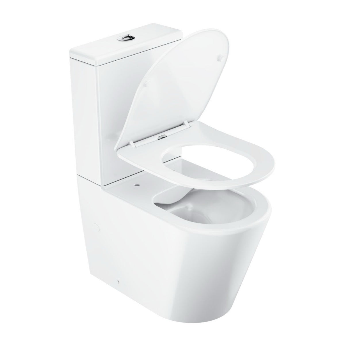 X01872 Ravak Elegant talna brezrobna WC školjka monoblok z WC desko s počasnim zapiranjem