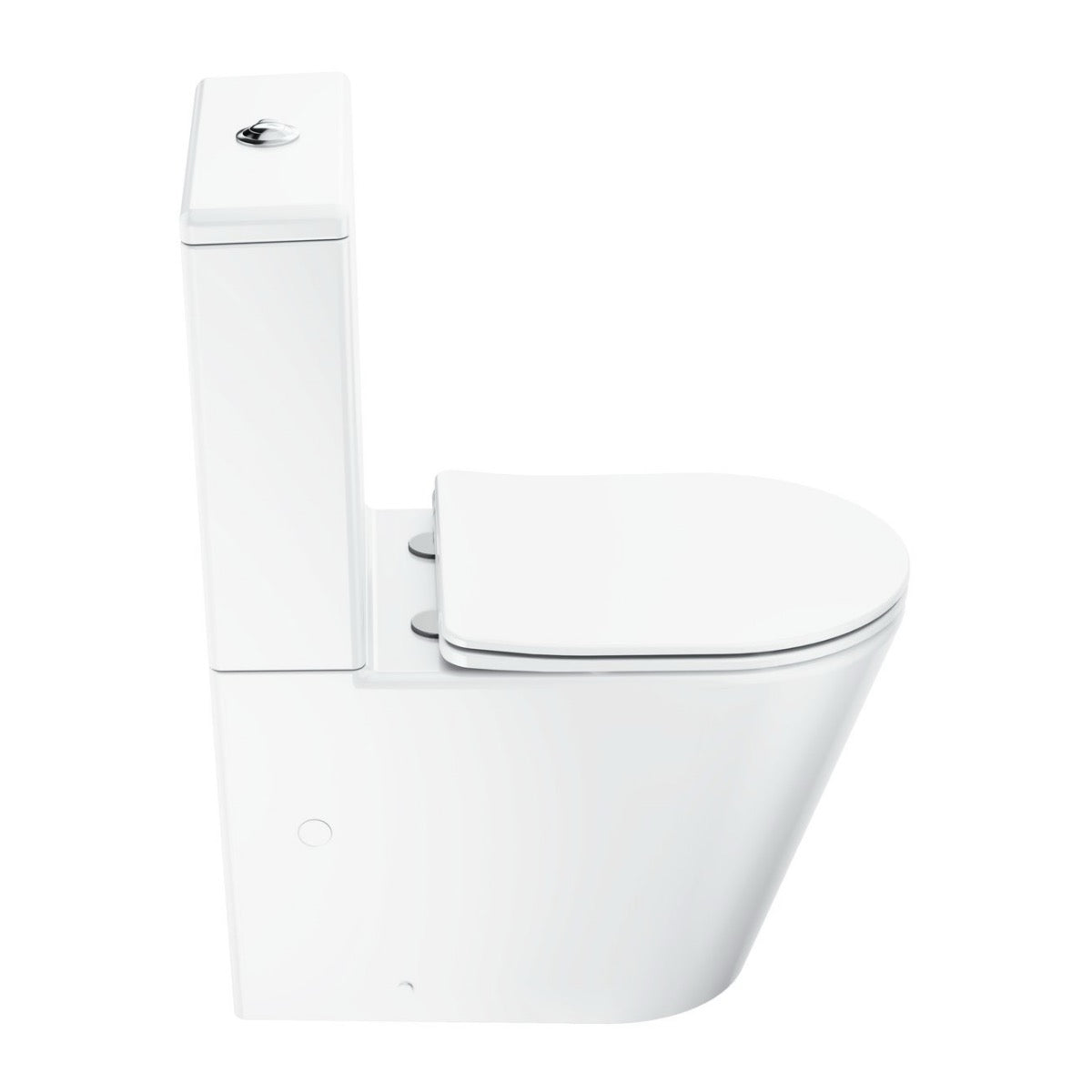 X01872 Ravak Elegant talna brezrobna WC školjka monoblok z WC desko s počasnim zapiranjem