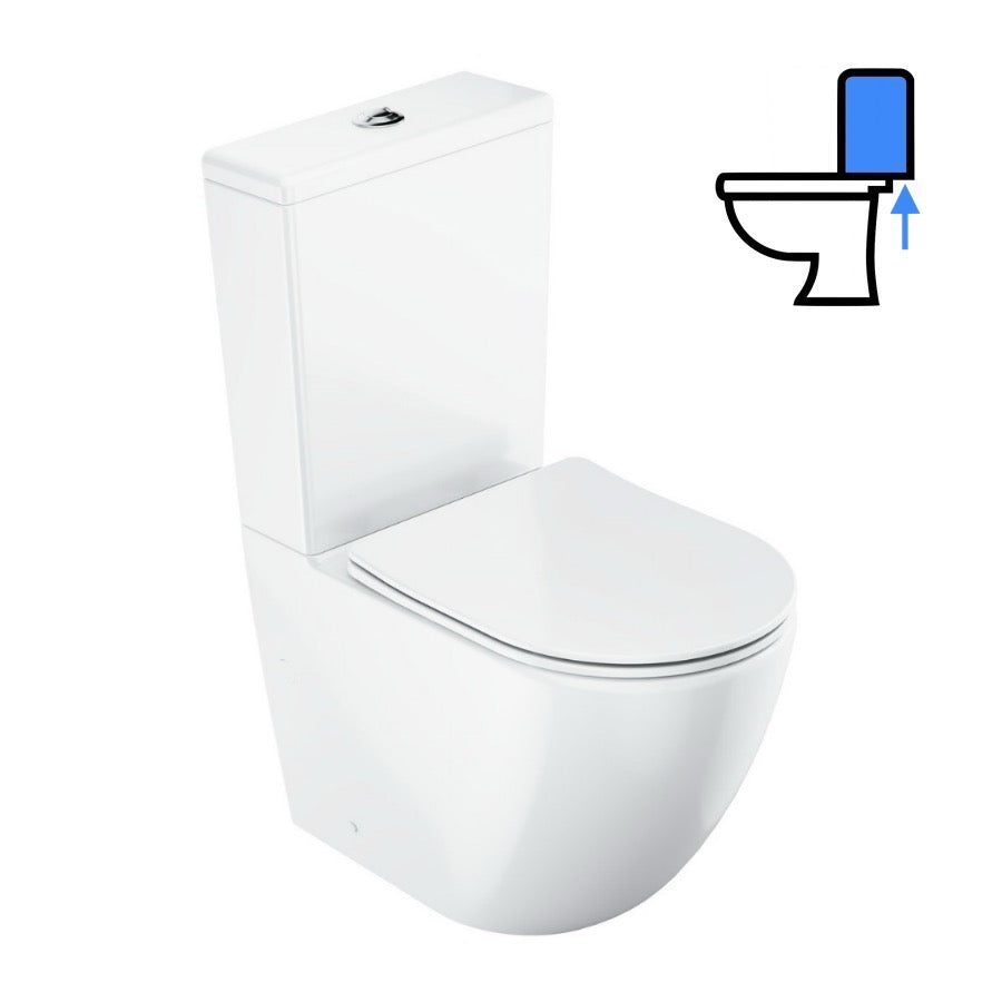 X01870 Ravak Optima talna brezrobna WC školjka monoblok z WC desko s počasnim zapiranjem
