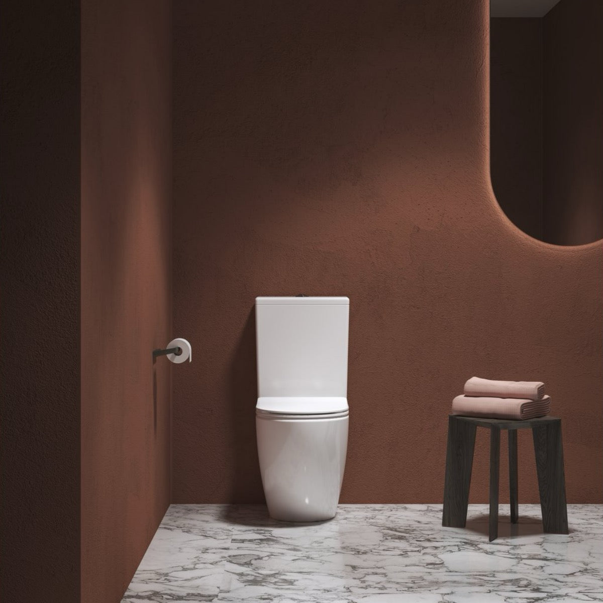 X01870 Ravak Optima talna brezrobna WC školjka monoblok z WC desko s počasnim zapiranjem