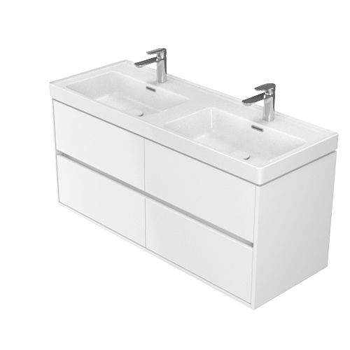 S801-323 Cersanit CREA 120 x 46 cm dvojni umivalnik z omarico