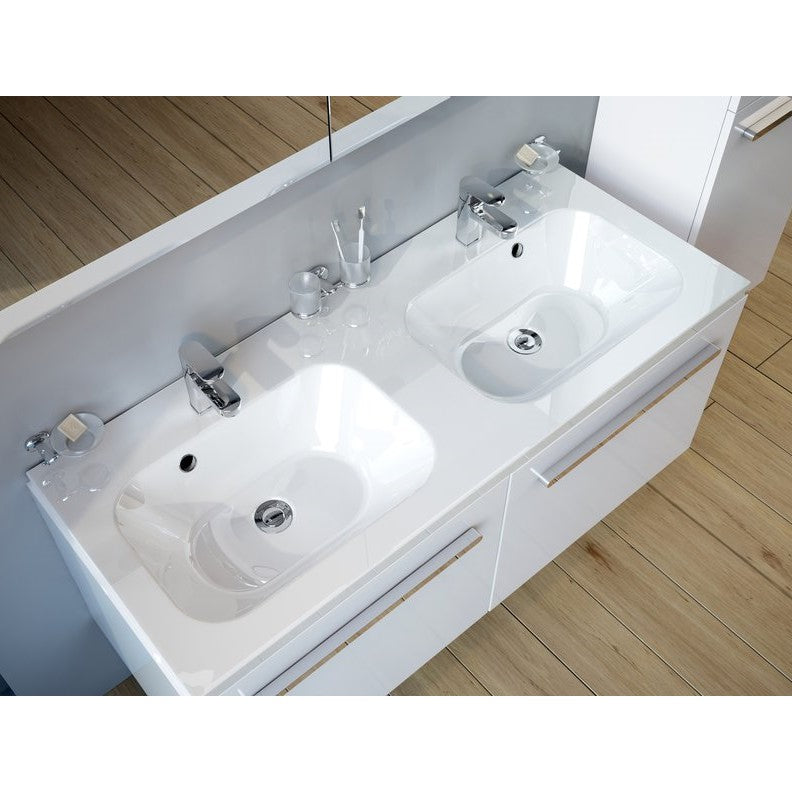 XJG01112000 Ravak Chrome 120 x 49 cm dvojni umivalnik iz litega marmorja