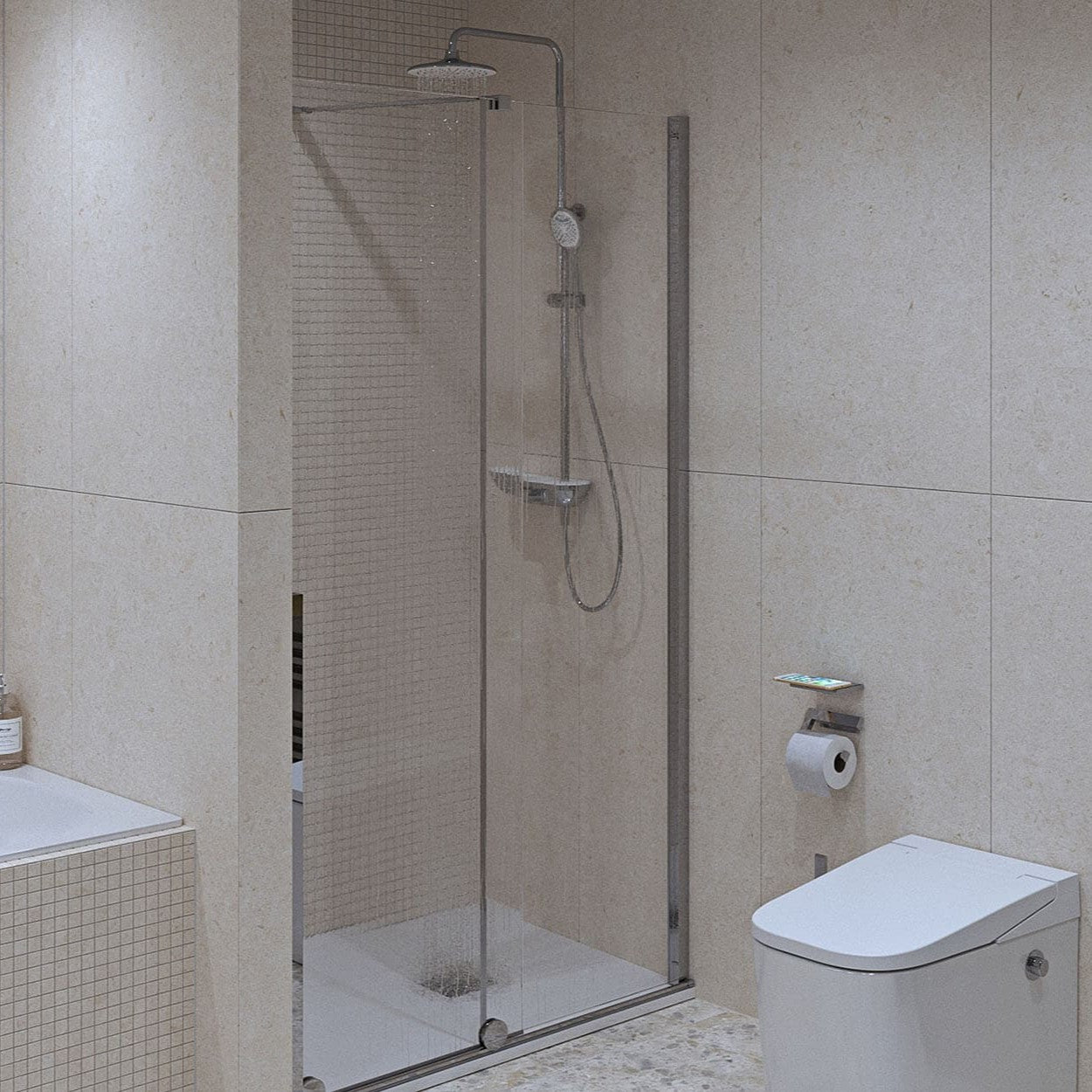 SATBWIXM110NIKA SAT Walk-In Xmotion 110 drsna tuš vrata