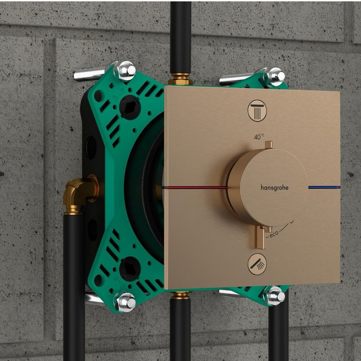 15572140 Hansgrohe ShowerSelect Comfort E termostatska pokrivna plošča