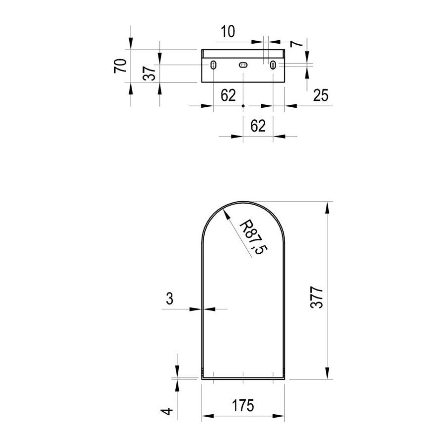 X01786 Ravak Yard 400 nosilec za umivalnik