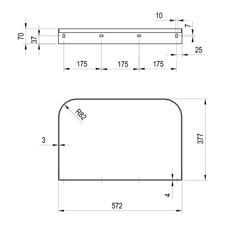 X01778 Ravak Yard 800 nosilec za umivalnik