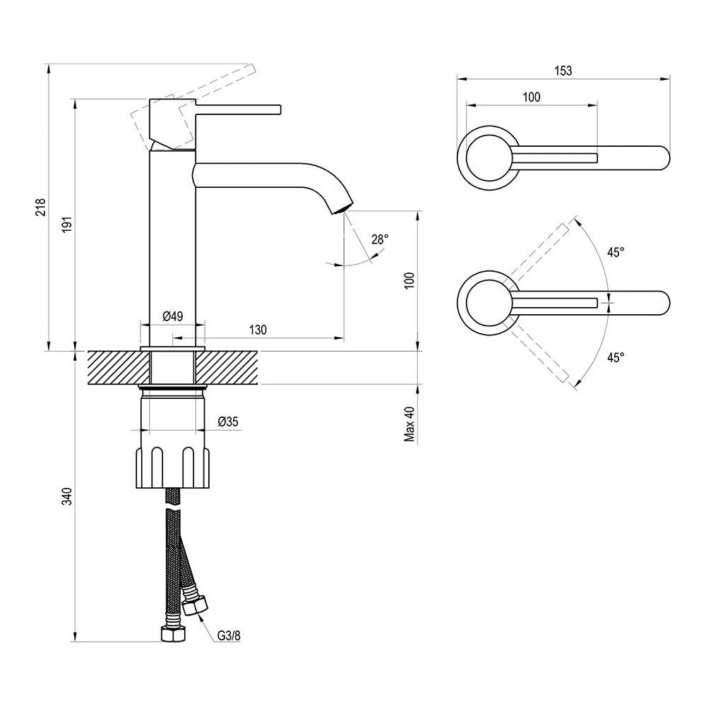 X070347 Ravak Espirit armatura za umivalnik