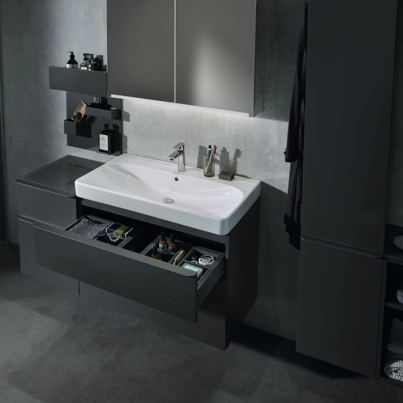 500.354.JK.1 Geberit Smyle Square 88 x 47 cm omarica za umivalnik