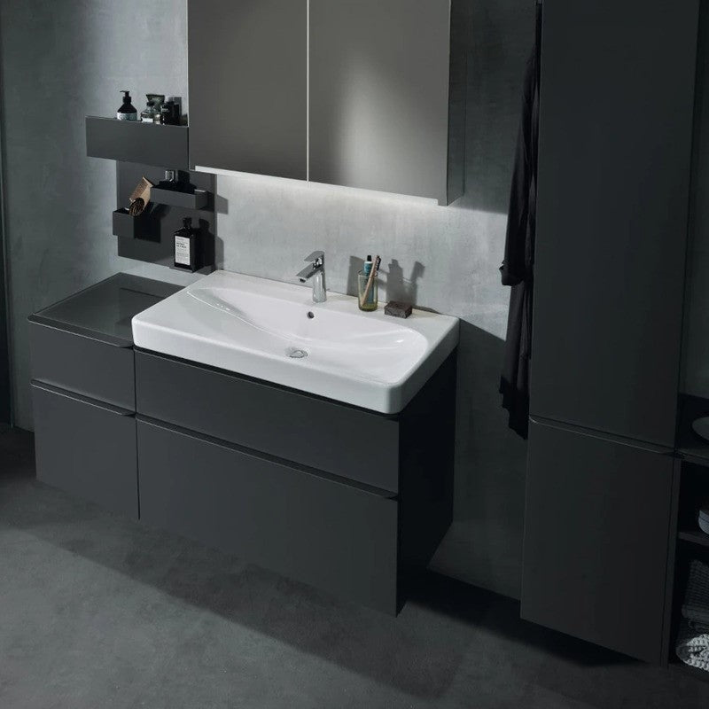 500.354.JK.1 Geberit Smyle Square 88 x 47 cm omarica za umivalnik