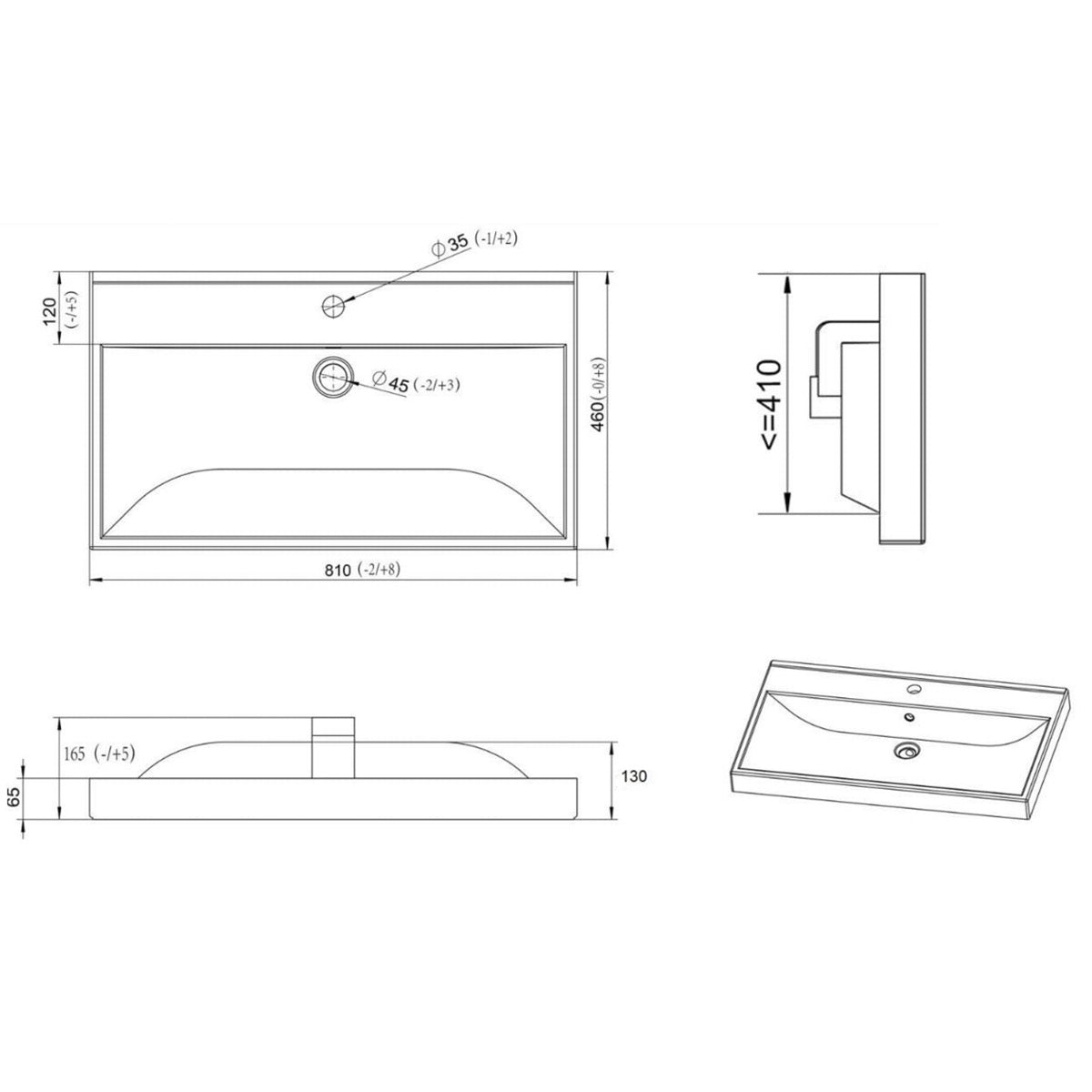 SATFEEL80BEU1 SAT Feel 80 x 46 cm umivalnik z omarico
