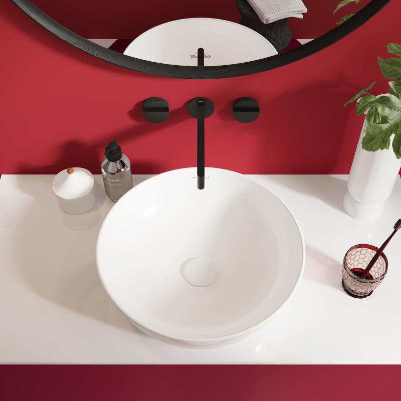 41794301 Villeroy & Boch 43 x 43 cm okrogli nadpultni keramični umivalnik