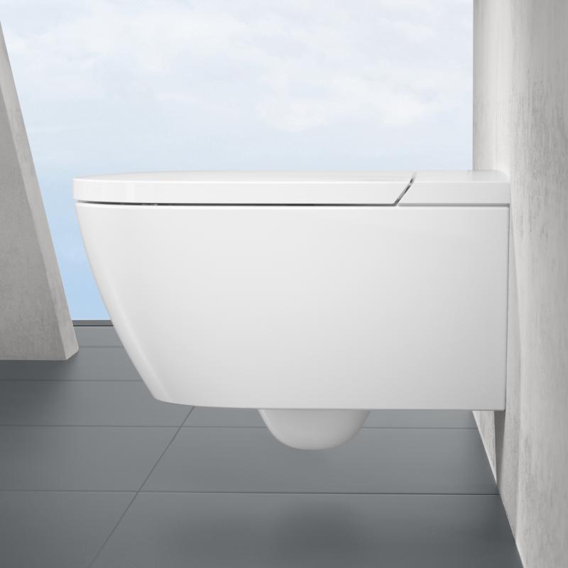 V0E100R1 Villeroy & Boch Viclean higienska brezrobna WC školjka z WC desko s počasnim zapiranjem