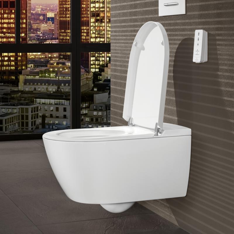 V0E100R1 Villeroy & Boch Viclean higienska brezrobna WC školjka z WC desko s počasnim zapiranjem