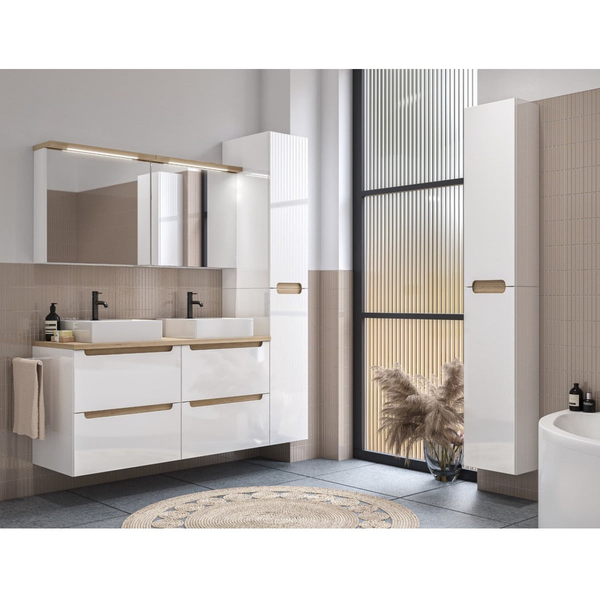 STILLAC03001 Naturel Stilla 30 x 90 cm visoka stranska omarica