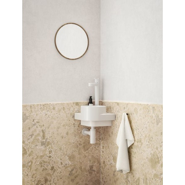 XJX01228000 Ravak Yard 28 x 28 cm kotni umivalnik z odprtino za armaturo