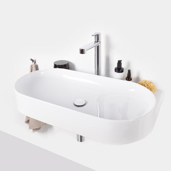 XJX01280002 Ravak Yard 80 x 50 cm keramični umivalnik z odprtino za armaturo