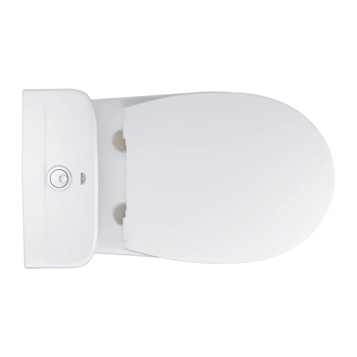 39942000 Grohe Bau Ceramic talna brezrobna WC školjka monoblok (stenski izliv) z WC desko s počasnim zapiranjem