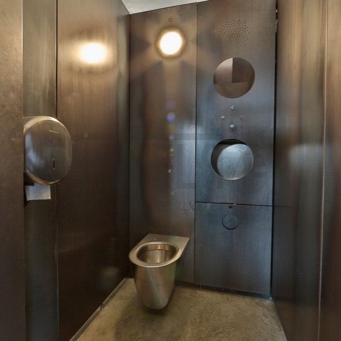 WC školjke 94040 Sanela SLWN 04 viseča WC školjka iz nerjavnega jekla Anti Vandalism | KOPALNICA-ONLINE.SI