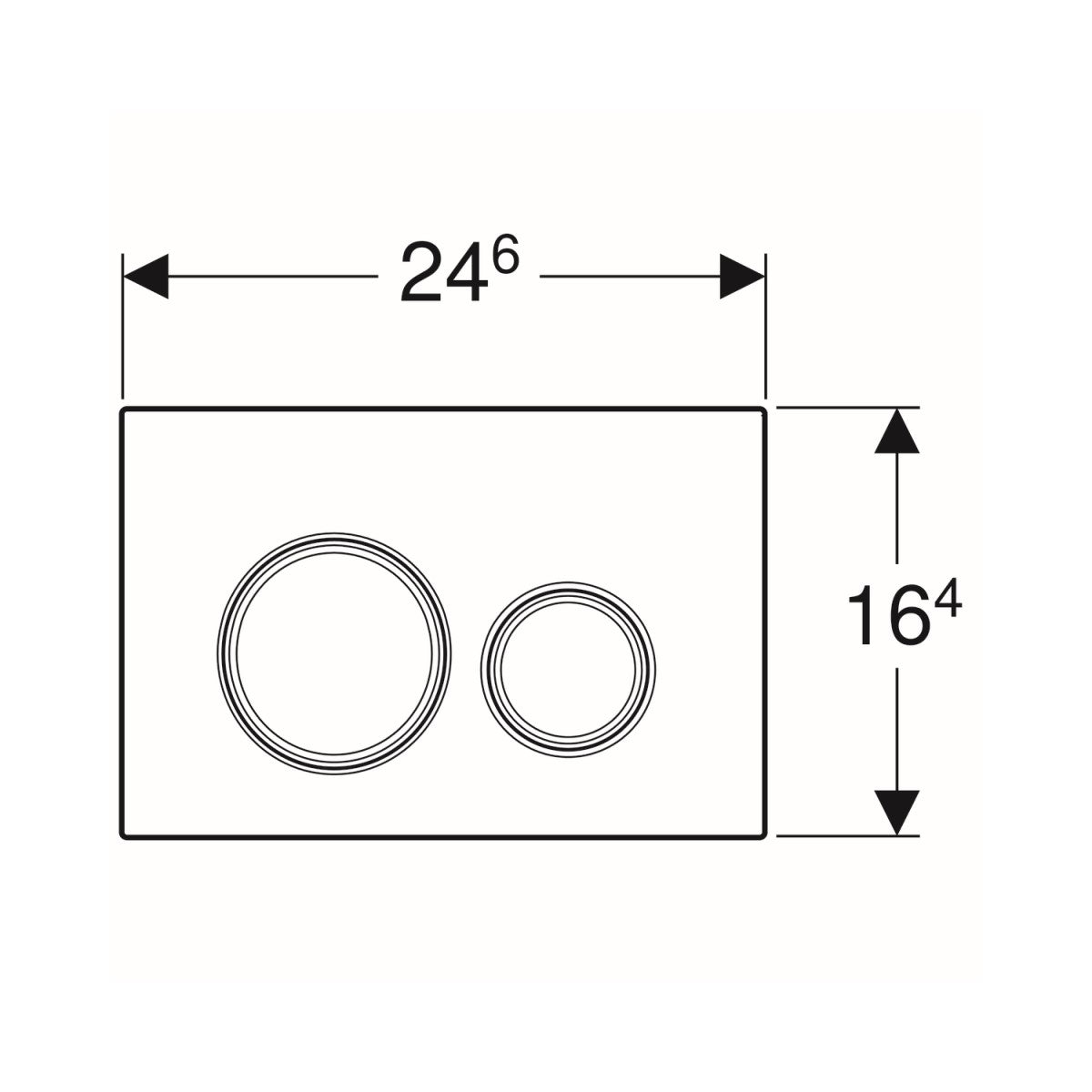 Geberit Sigma21 aktivirna tipka