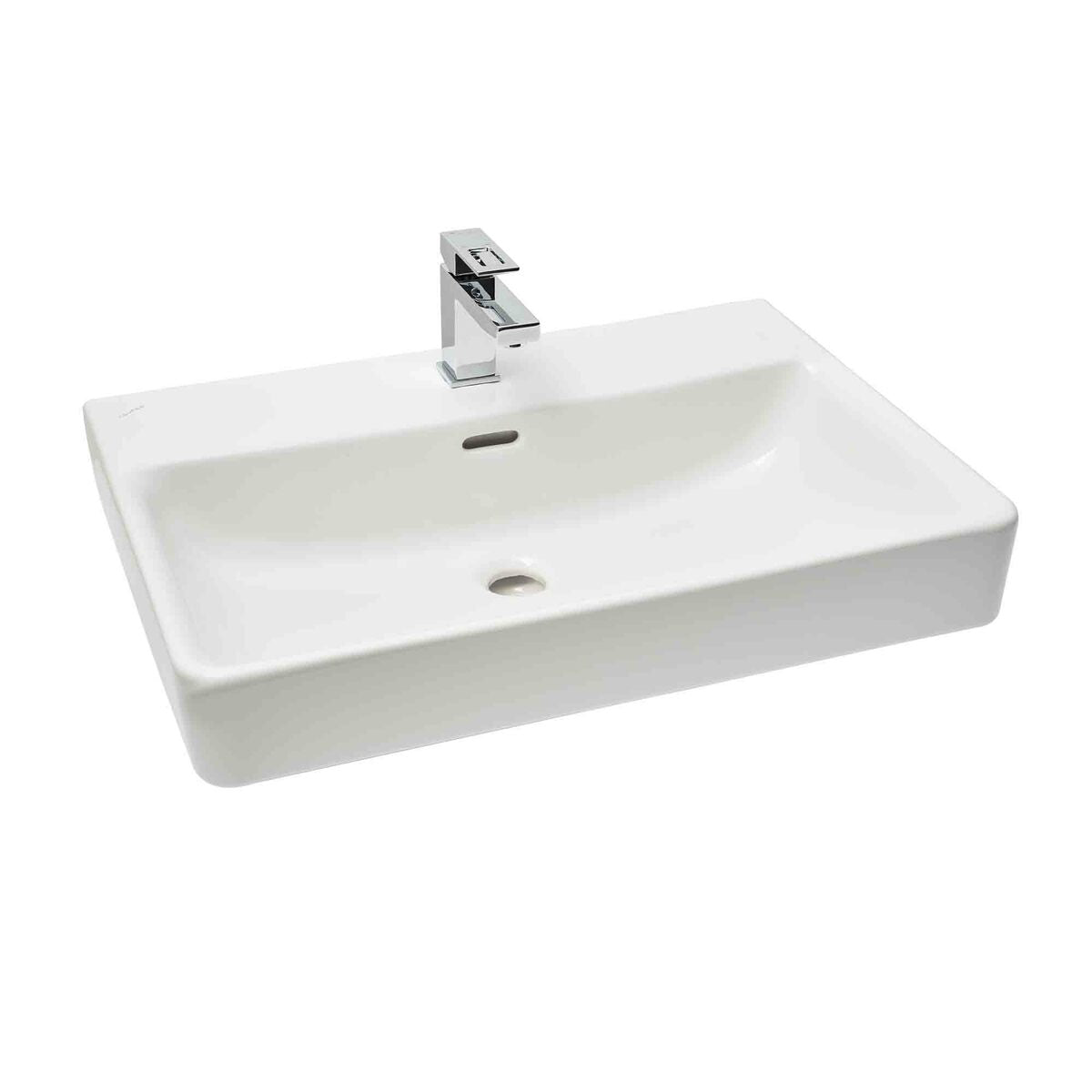 H8109640001041 Laufen Pro S 65 x 46,5 cm pravokotni stenski keramični umivalnik z odprtino za armaturo