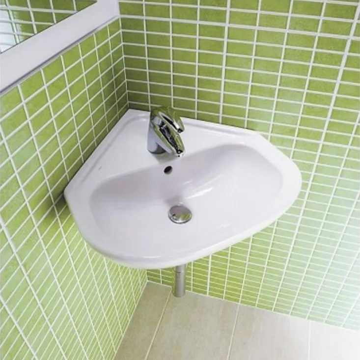 H8166120001041 Jika Deep 45 x 46 cm kotni keramični umivalnik z odprtino za armaturo