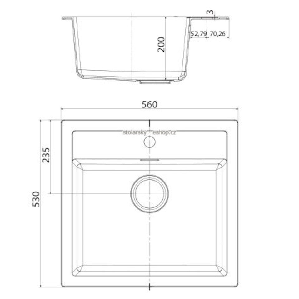 Pomivalno korito 114.0284.165 Franke SID 610 pomivalno korito iz umetnega kamna | KOPALNICA-ONLINE.SI