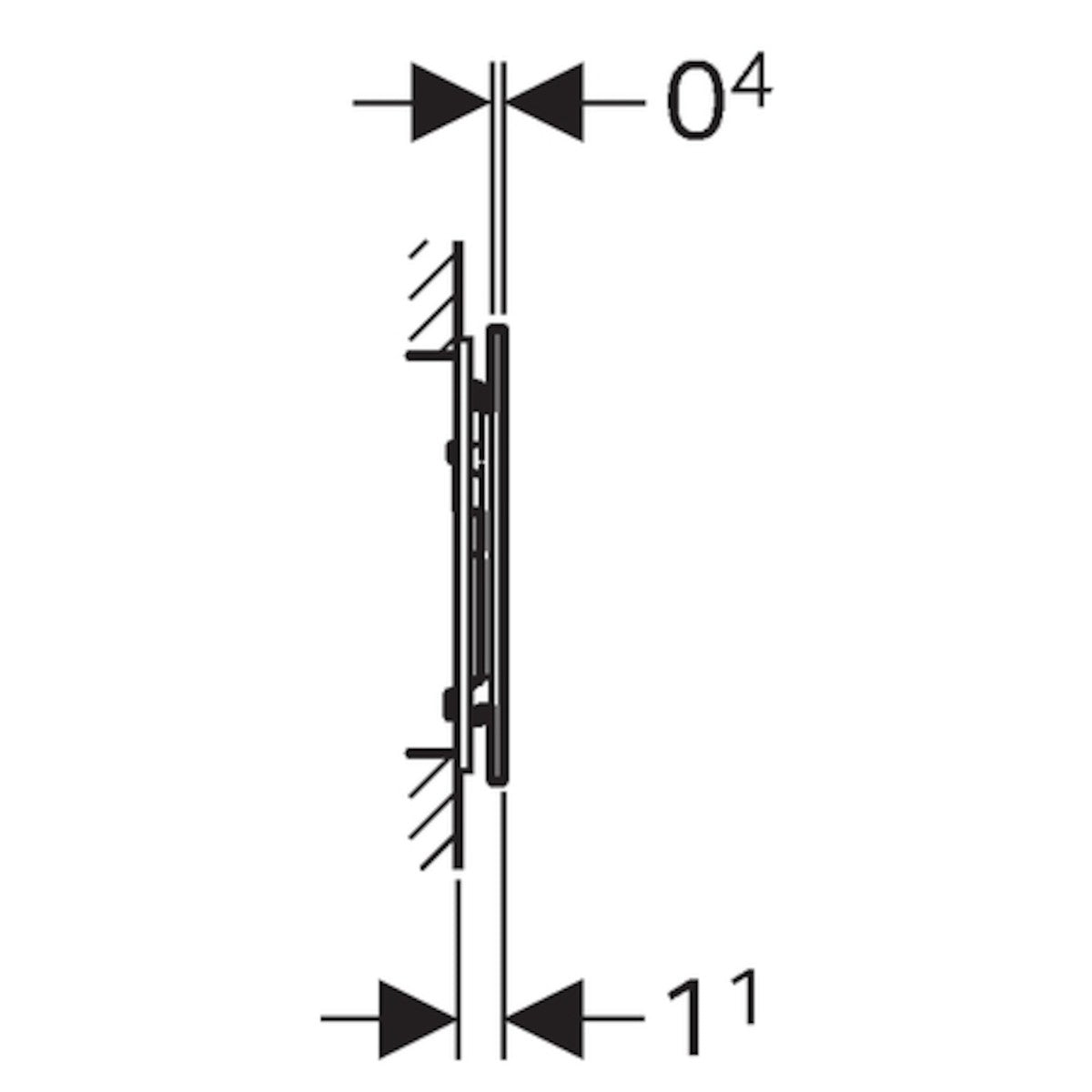 Geberit Sigma70 aktivirna tipka