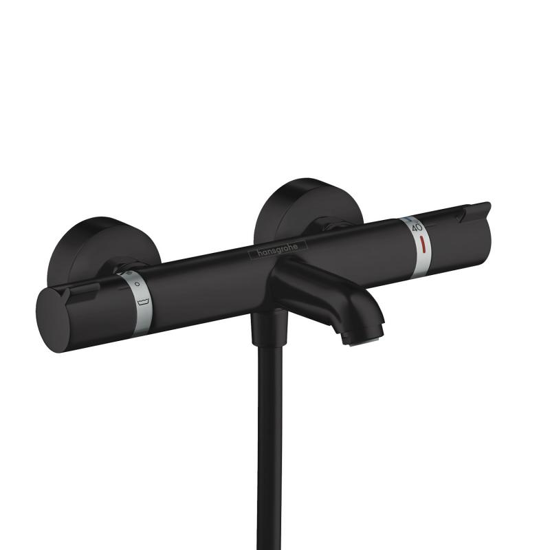 Armature 13114670 Hansgrohe Ecostat Comfort stenska termostatska armatura za kad črna | KOPALNICA-ONLINE.SI