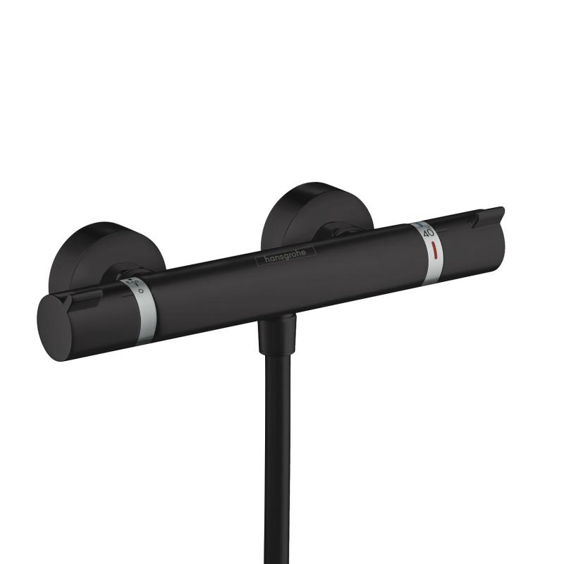 Armature 13116670 Hansgrohe Ecostat Comfort stenska termostatska armatura za tuš črna | KOPALNICA-ONLINE.SI