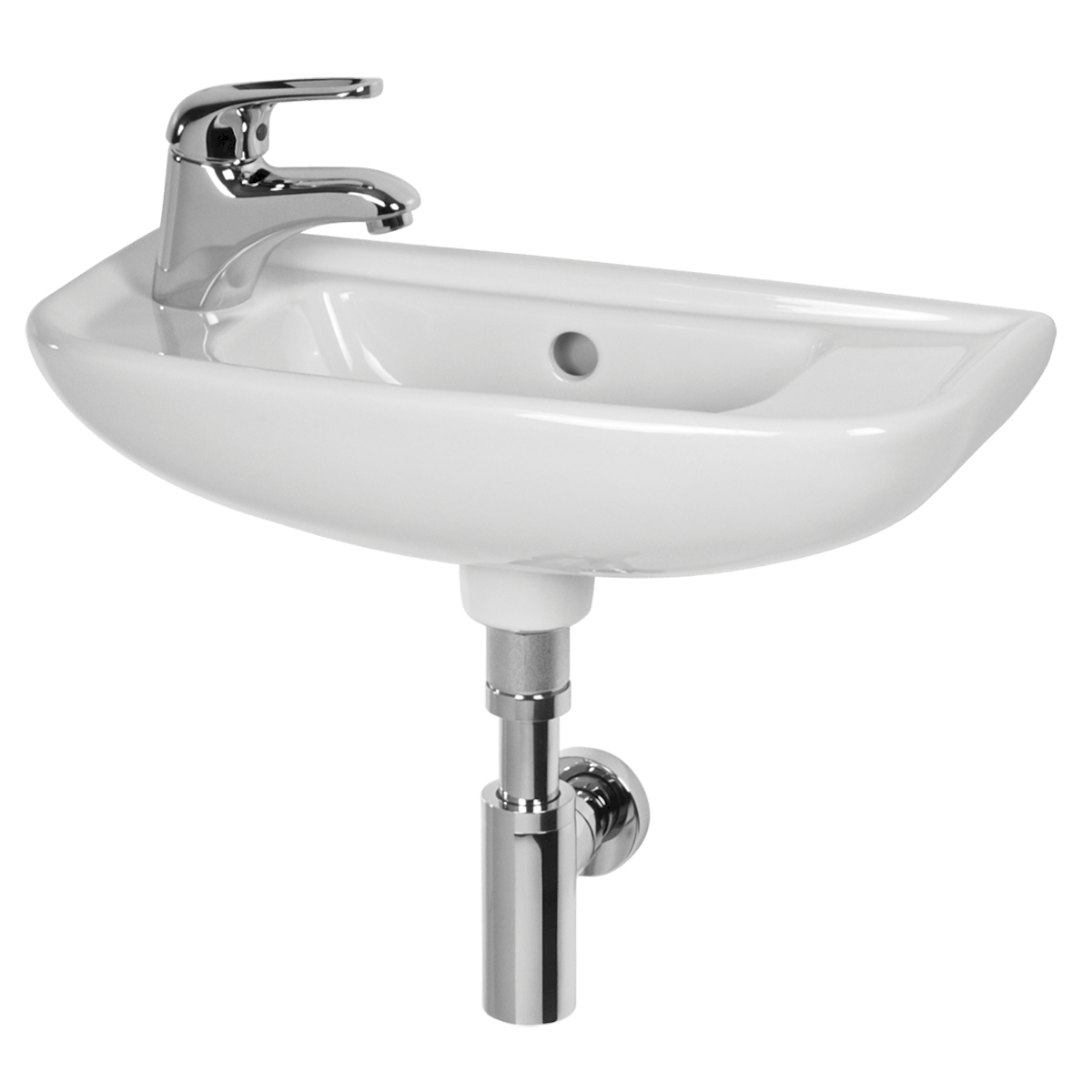H8156130001051 Jika Deep 50 x 23 cm leva izvedba keramični umivalnik z odprtino za armaturo