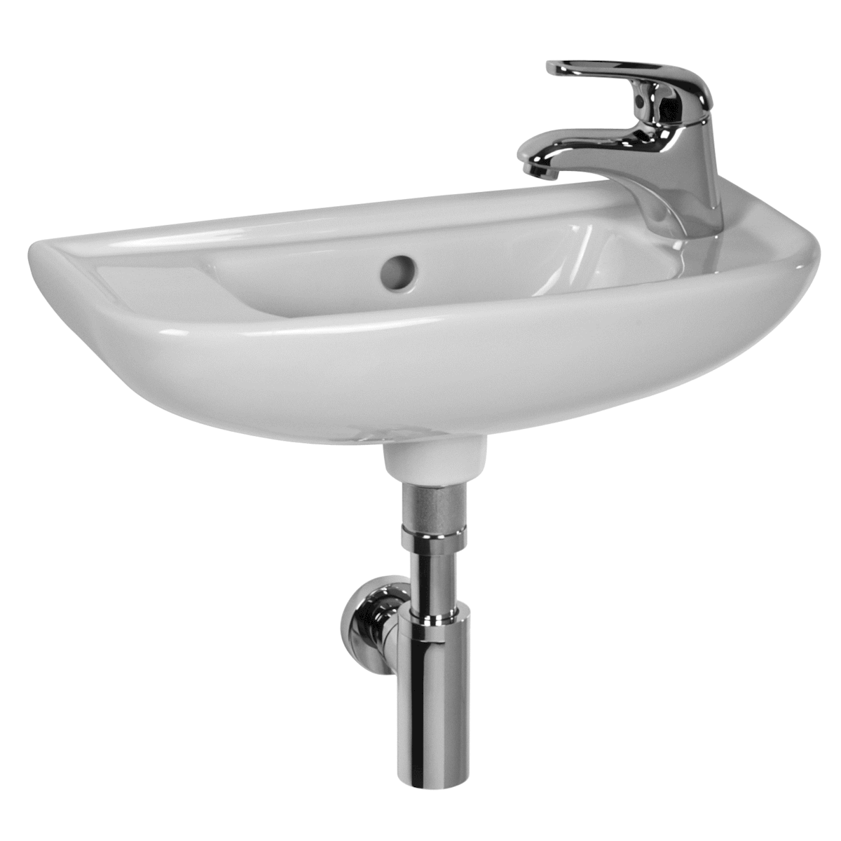 H8156130001061 Jika Deep 50 x 23 cm desna izvedba keramični umivalnik z odprtino za armaturo