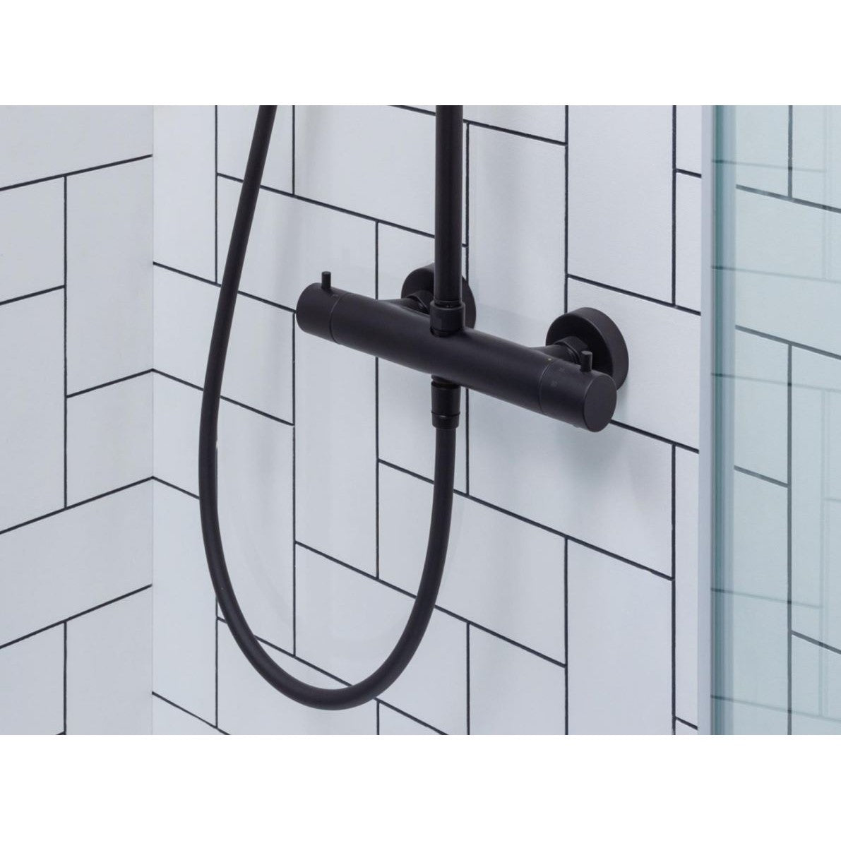 ZCOL684LIQNO Paffoni Brillo termostatska armatura za tuš s tuš setom črna