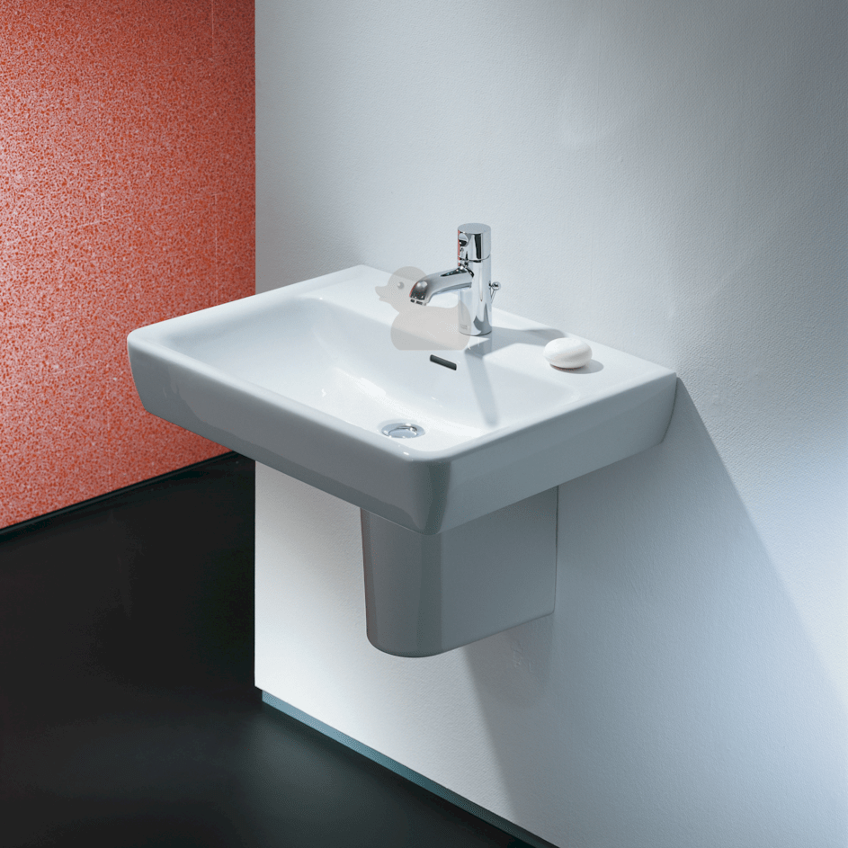 H8189520001041 Laufen Pro 60 x 48 cm pravokotni stenski keramični umivalnik z odprtino za armaturo