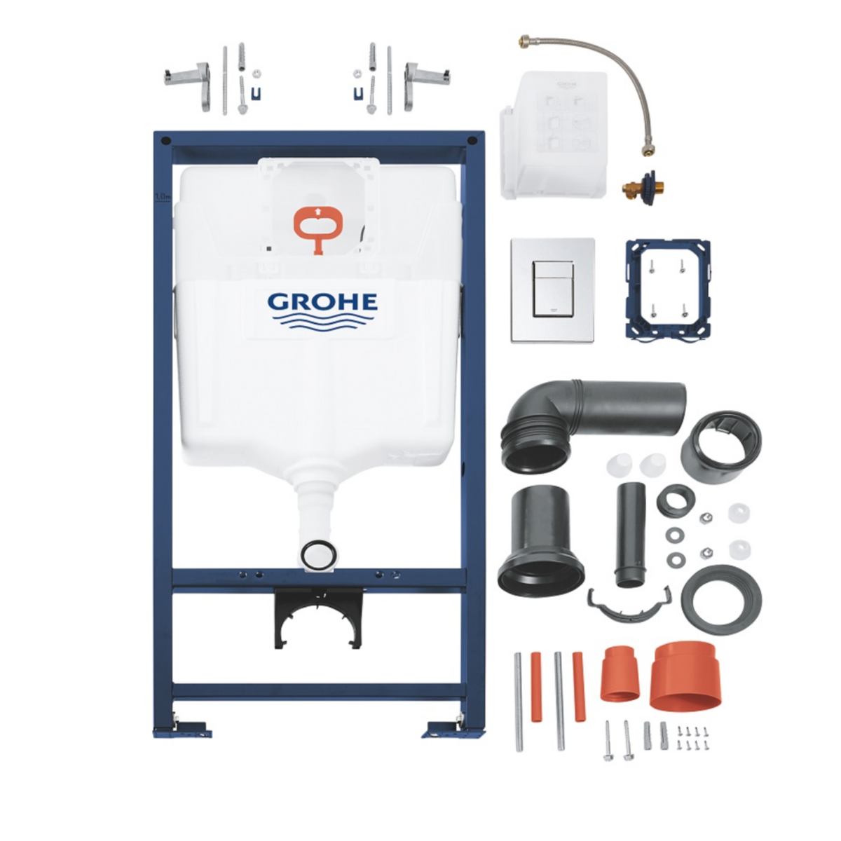 Podometni splakovalniki 38772001 Grohe Rapid SL set 3 v 1 podometni splakovalnik za WS školjko | KOPALNICA-ONLINE.SI