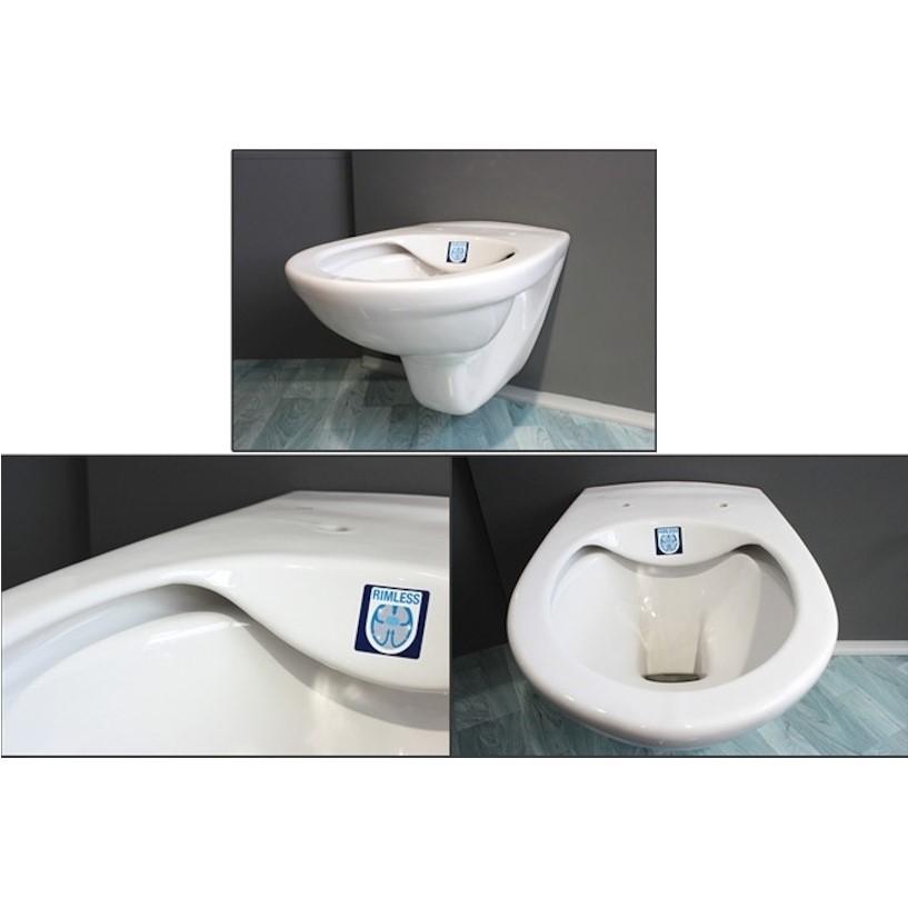 SIKOSJDI21377 Jika Dino viseča brezrobna WC školjka z WC desko