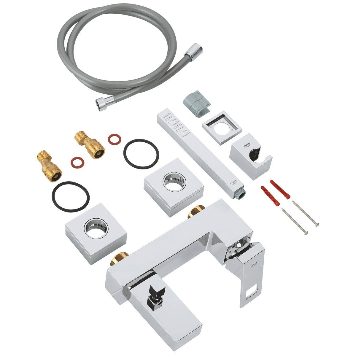 Armature 23141000 Grohe Eurocube stenska armatura za kad s tuš ročko | KOPALNICA-ONLINE.SI