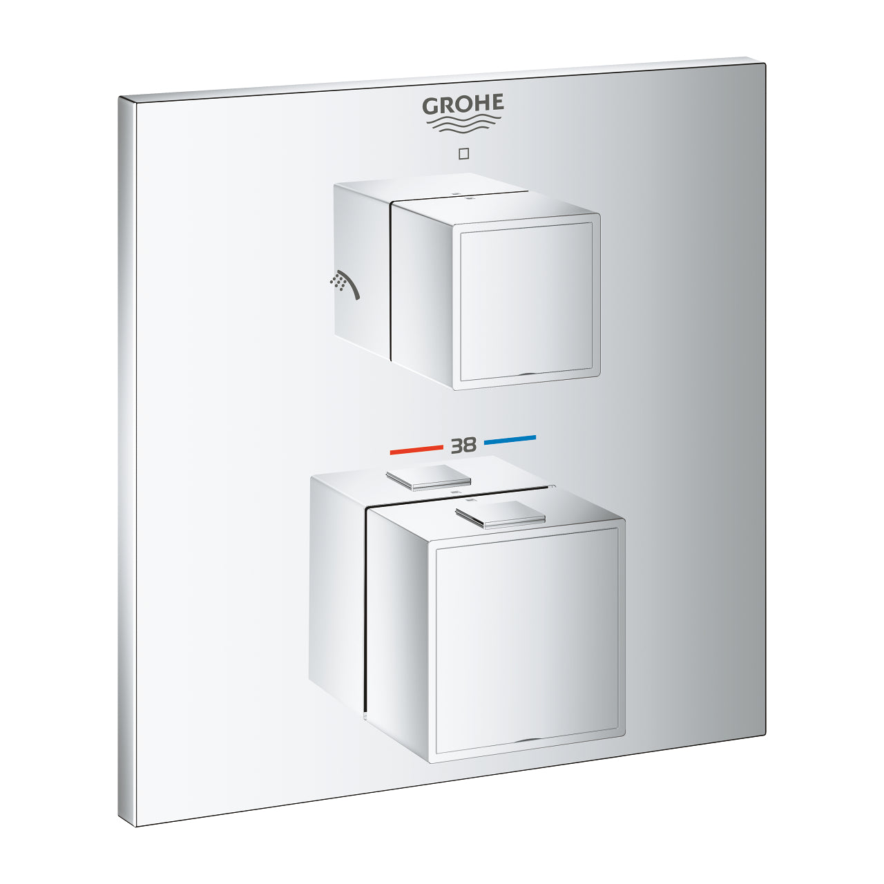 Armature 24154000 Grohe Grohtherm Cube termostatska pokrivna plošča | KOPALNICA-ONLINE.SI