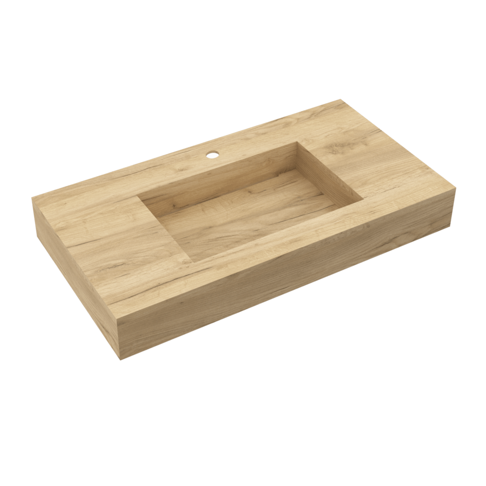 Umivalniki 25453 Salgar Compact 90 x 51 cm leseni stenski umivalnik | KOPALNICA-ONLINE.SI