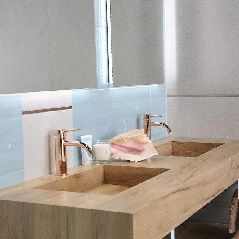 Umivalniki 25461 Salgar Compact 150 x 51 cm dvojni leseni stenski umivalnik | KOPALNICA-ONLINE.SI