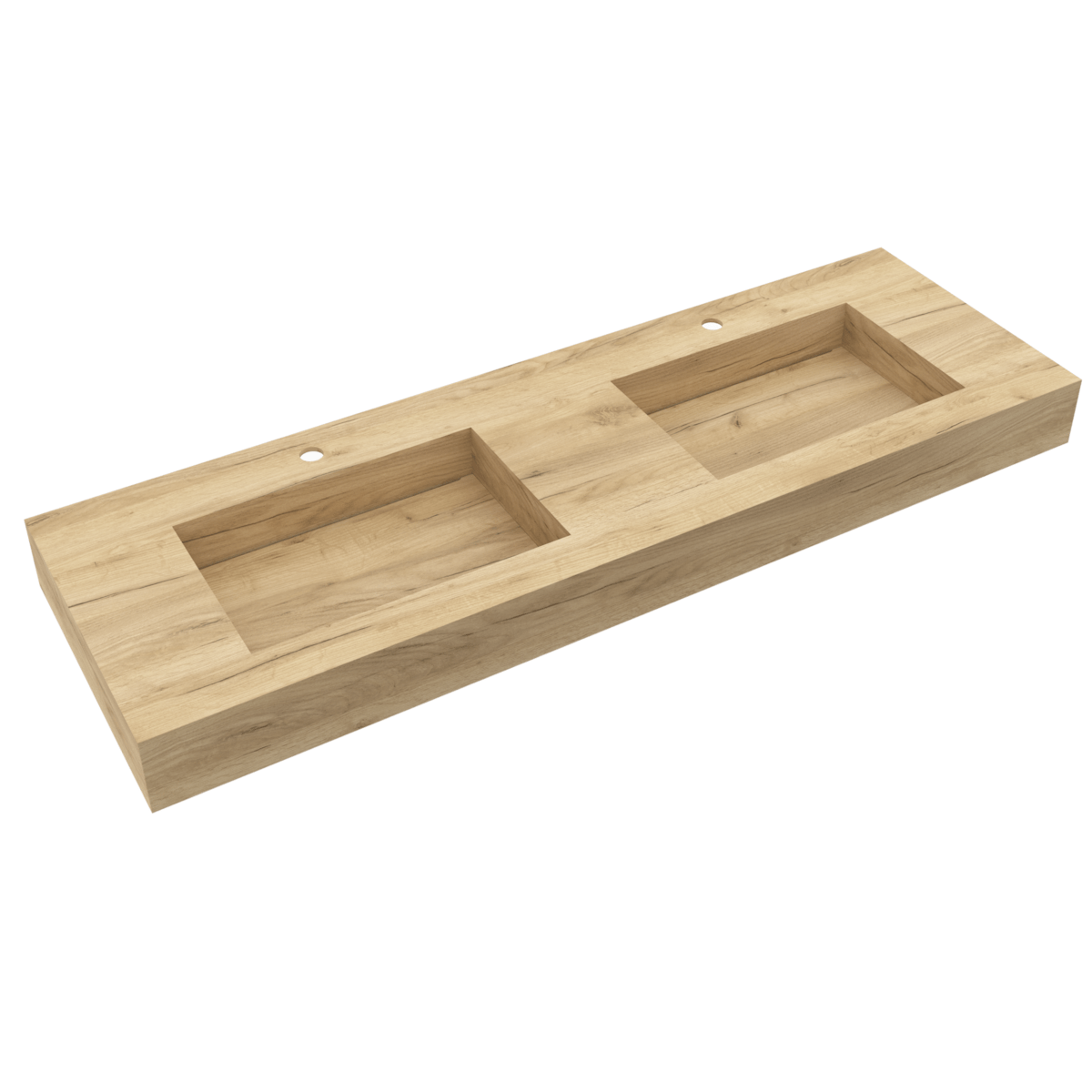 Umivalniki 25461 Salgar Compact 150 x 51 cm dvojni leseni stenski umivalnik | KOPALNICA-ONLINE.SI