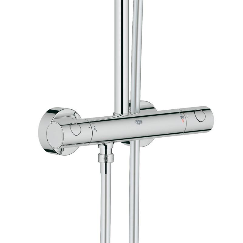 Tuš sistemi 26187000 Grohe Euphoria Cube XXL 230 termostatska armatura s tuš setom | KOPALNICA-ONLINE.SI