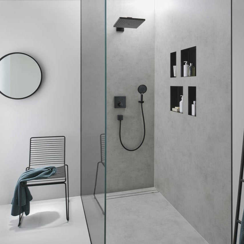 Prhe 26238670 Hansgrohe Raindance E 300 Set 1jet nadglavna prha črna | KOPALNICA-ONLINE.SI