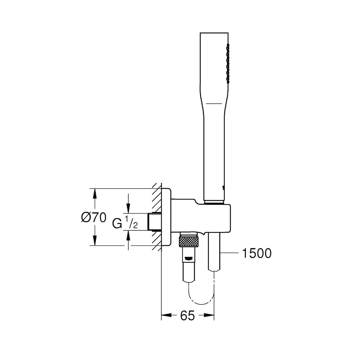 Tuš sistemi 26404000 Grohe Euphoria Cosmopolitan tuš set brez armature | KOPALNICA-ONLINE.SI