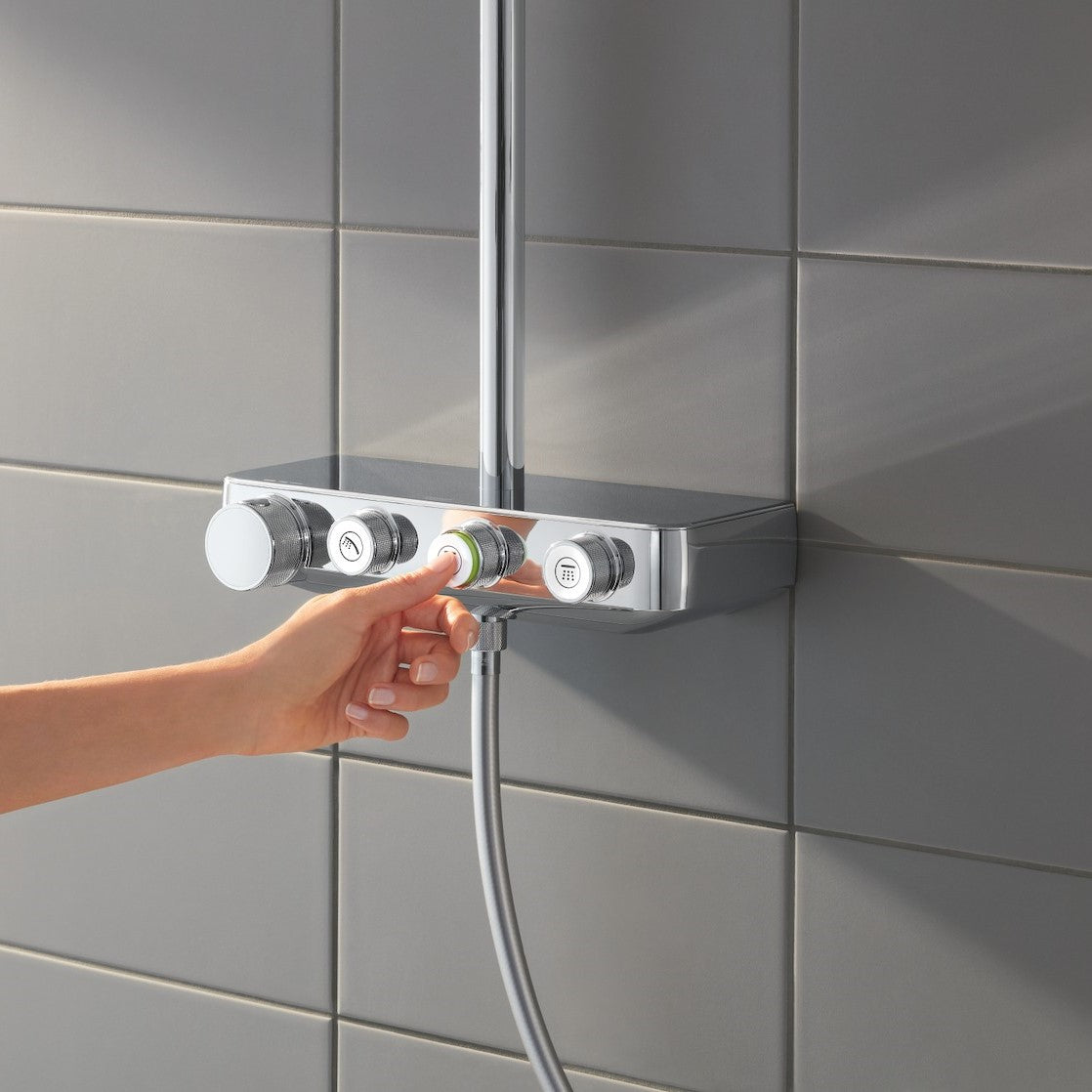 Tuš sistemi 26508000 Grohe Euphoria SmartControl 310 Cube Duo termostatska armatura s tuš setom | KOPALNICA-ONLINE.SI