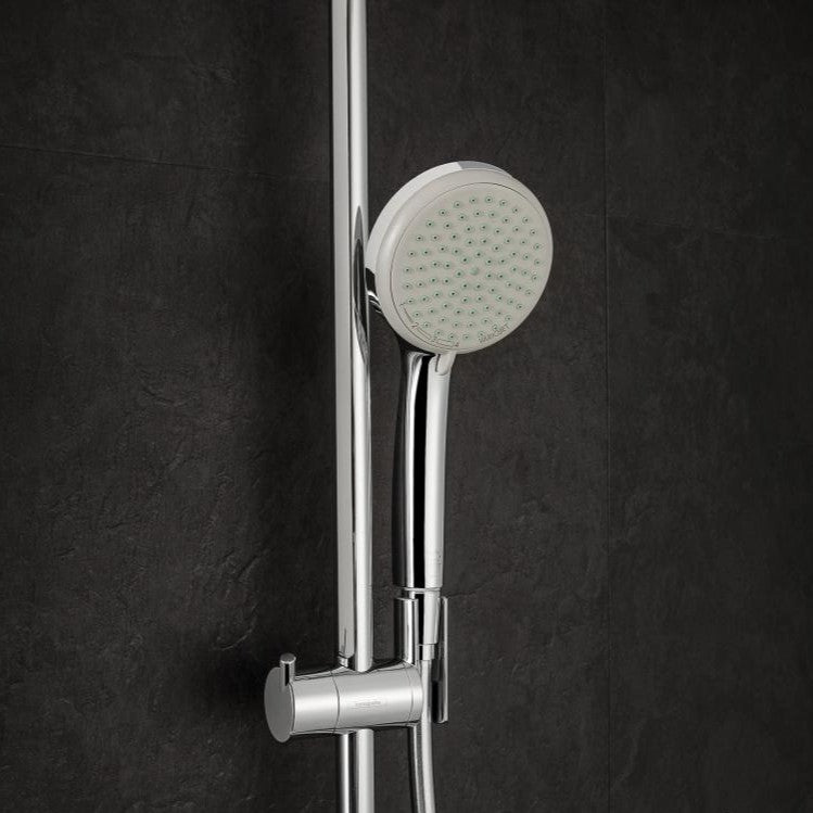 Tuš sistemi 27185000 Hansgrohe Croma 220 Air 1jet stenska termostatska armatura s tuš setom | KOPALNICA-ONLINE.SI