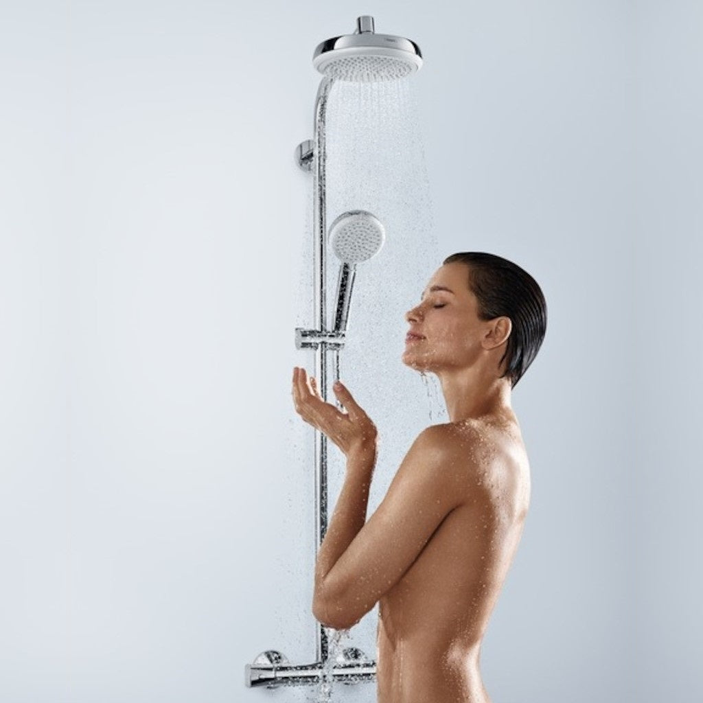 Tuš sistemi 27264400 Hansgrohe Crometta 160 1jet stenska termostatska armatura s tuš setom | KOPALNICA-ONLINE.SI