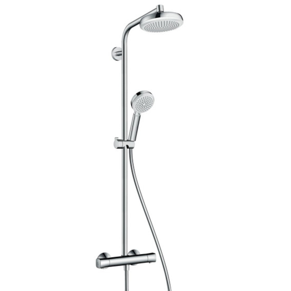 Tuš sistemi 27264400 Hansgrohe Crometta 160 1jet stenska termostatska armatura s tuš setom | KOPALNICA-ONLINE.SI